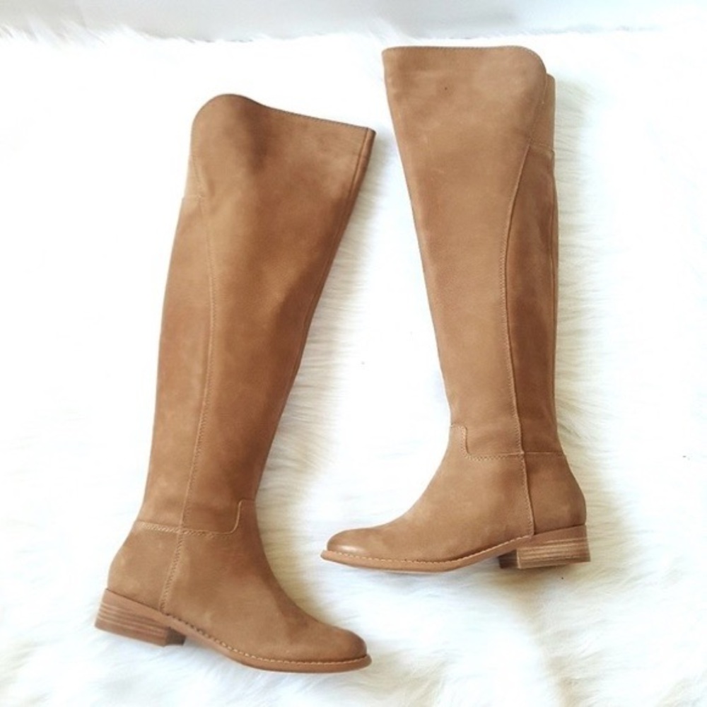 Lucky Brand Havasoo Knee High Tan Leather Boot
